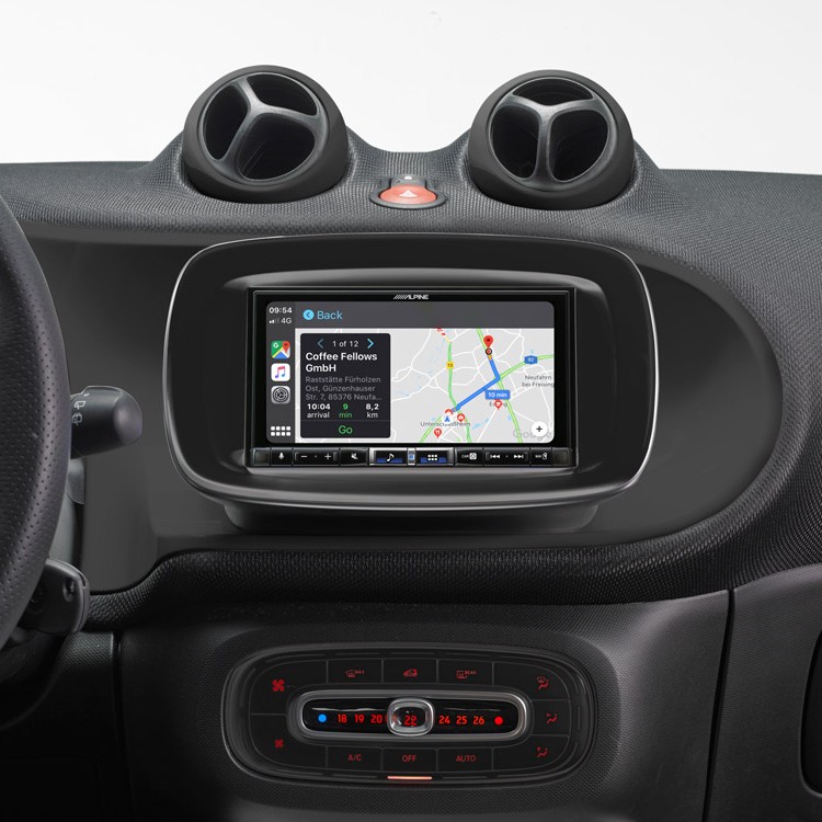 Digital-Media-Station 7 Zoll Touchscreen, DAB+, Apple CarPlay Wireless, Android Auto für Smart 453