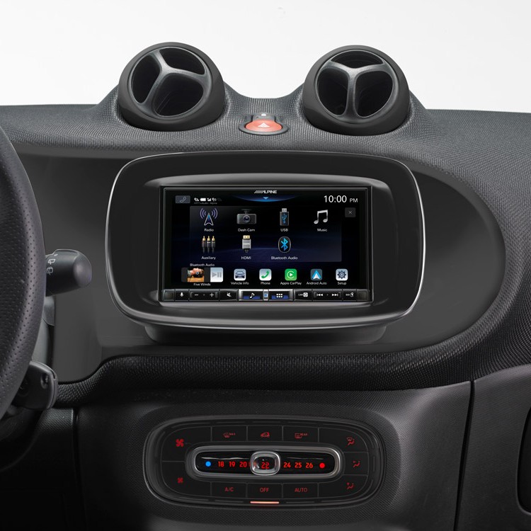 Digital-Media-Station 7 Zoll Touchscreen, DAB+, Apple CarPlay Wireless, Android Auto für Smart 453