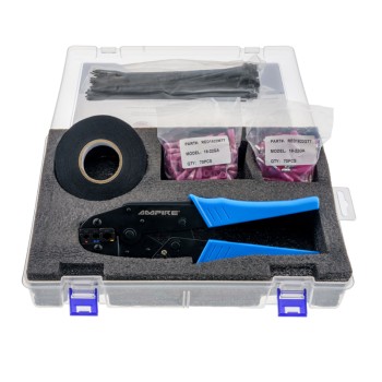 AMPIRE Kabelverbindungs-Set 192-teilig, inklusive Crimpzange