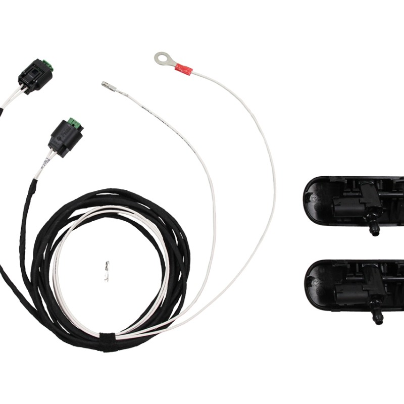 Komplettset beheizbare Scheibenwaschdüsen für VW Amarok 2H, S6, Caddy SA, SB