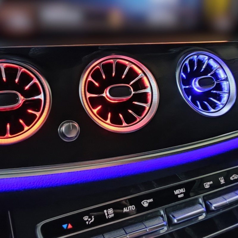 Komplett Set beleuchtete Luftdüsen Ambientebeleuchtung für Mercedes E-Klasse Baureihe 213/238