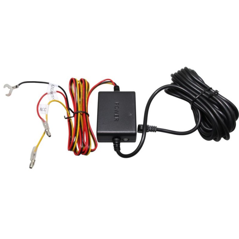 AMPIRE Festeinbau-Netzteil für Dashcams mit MINI-USB (Ausschaltverzögerung)