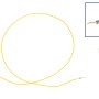Reparaturleitung, Reparaturkabel, Einzelleitung MiT Stift wie 000 979 020 E / 000 979 041 E