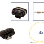Reparatursatz Stecker 4 polig 4B0 973 712A Steckergehäuse für VW Audi Seat Skoda
