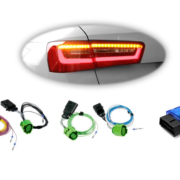 KUFATEC Kabelsatz + Codierdongle LED-Heckleuchten für Audi A6 Avant (4G)