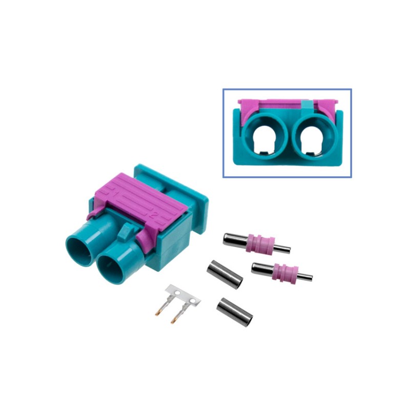 FAKRA Doppel-Stift - männlich