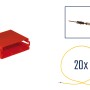 Reparatursatz Stecker 20 polig für MINI ISO Buchsengehäuse kompakt