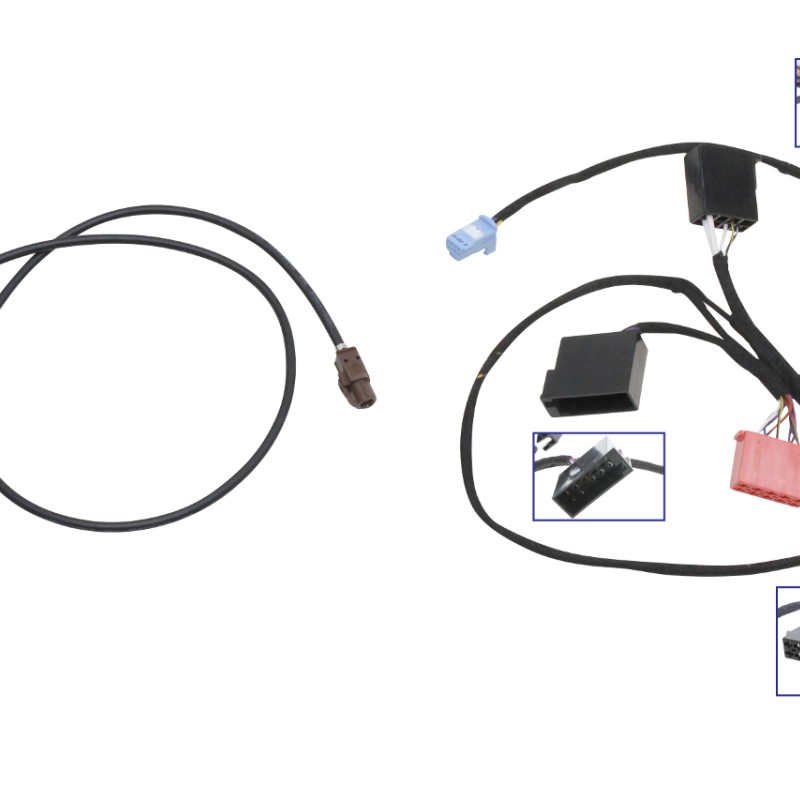 KUFATEC Kabelsatz Multimedia USB Buchse vorne bei Nachrüstung Media Connect für Smart 453