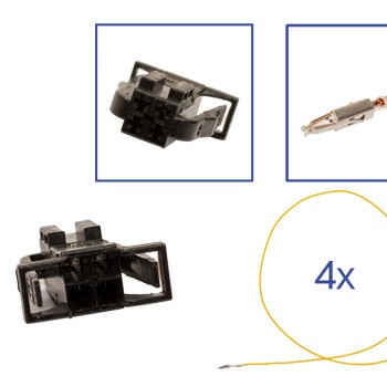 Reparatursatz Stecker 4 polig 3B0 972 722 Steckergehäuse für VW Audi Seat Skoda