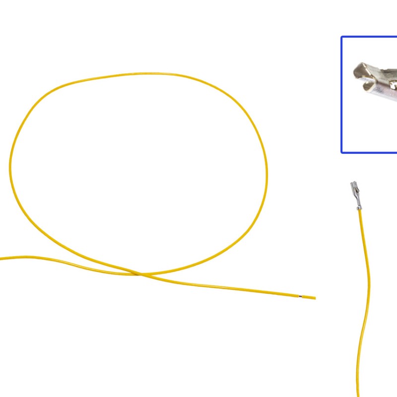 Reparaturleitung, Reparaturkabel, Einzelleitung 2,8mm Flachstecker mit Rastnase 0.5