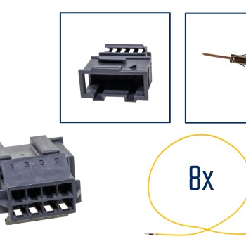 Reparatursatz Stecker 8 polig Buchsengehäuse VW 3B0 972 734 für VW Audi Seat Skoda