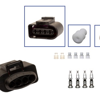 Reparatursatz Stecker 4 polig 1J0 973 724 Steckergehäuse für VW Audi Seat Skoda
