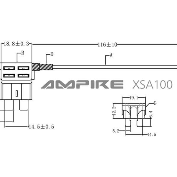 Sicherungsabgriff für verschiedene Sicherungen inkl. 10 A Sicherung