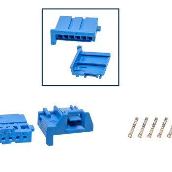 Reparatursatz Stecker 6polig MQS Buchsengehäuse blau 6Q0 972 706 für VW Audi Seat Skoda