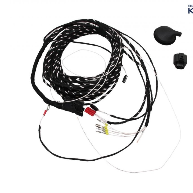 KUFATEC Kabelsatz PDC Steuergerät Zentralelektrik Front & Heck für Audi, VW, Seat, Skoda MQB