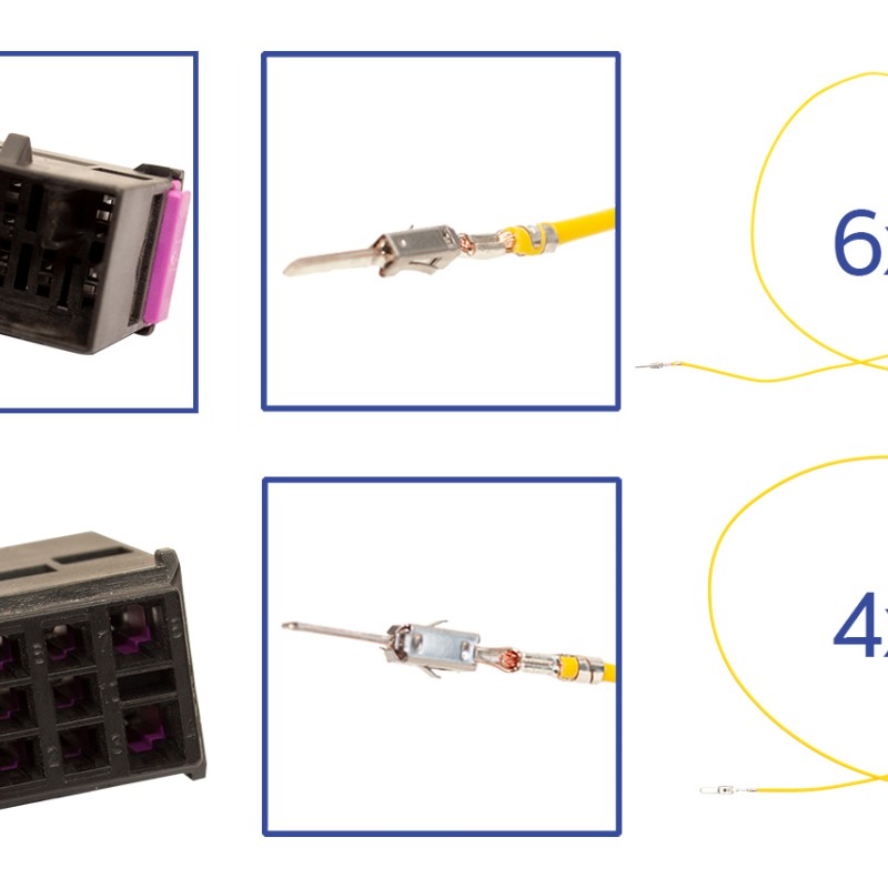 Reparatursatz Stecker 10 polig 1J0 937 743 Buchsengehäuse für VW Audi Seat Skoda