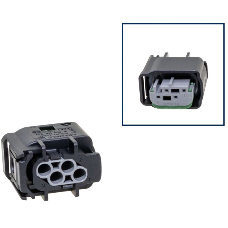 Reparatursatz Stecker 4 polig MQS Buchsengehäuse VW 8E0 971 934 A für VW Audi Seat Skoda