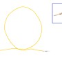 Reparaturleitung, Reparaturkabel, Einzelleitung H9 Stift MLK 1,2 wie 000 979 035 E