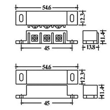 Magnet-Schalter (NC), Öffner