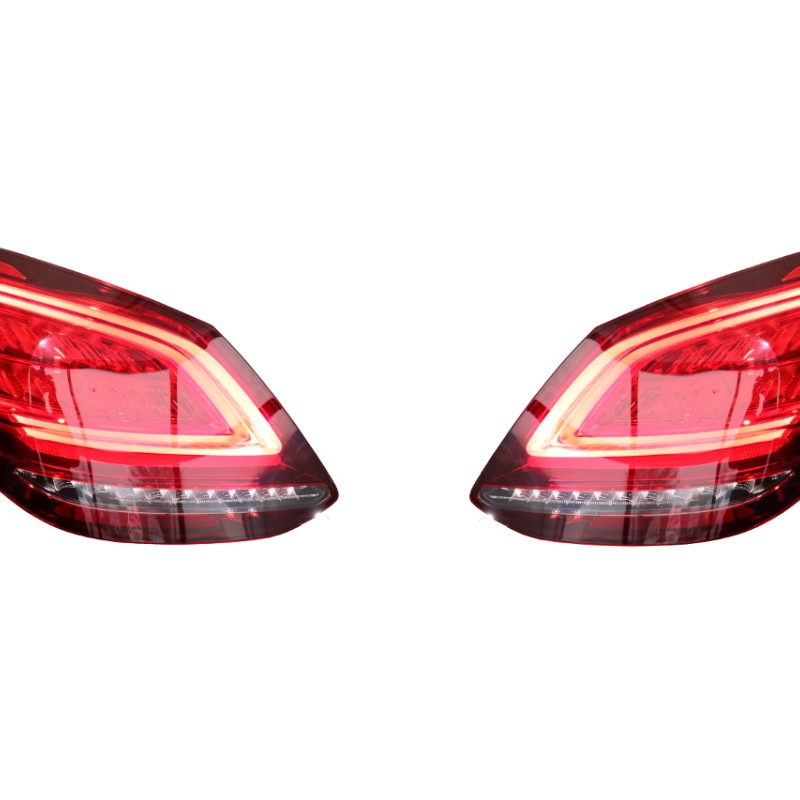 Komplettset LED Facelift Mopf Rückleuchten für Mercedes Benz C-Klasse W205 Limousine