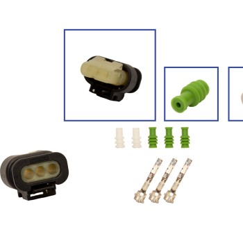 Reparatursatz Stecker 3 polig 1T0 973 203, 4F0 973 703 A MLK Kupplung für VW Audi Seat Skoda