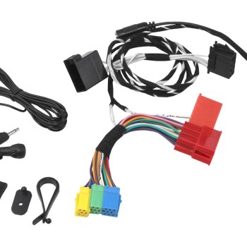 KUFATEC Kabelsatz Ersatzteil für die FISCON Freisprecheinrichtung „Basic” Mini ISO für Audi, Seat