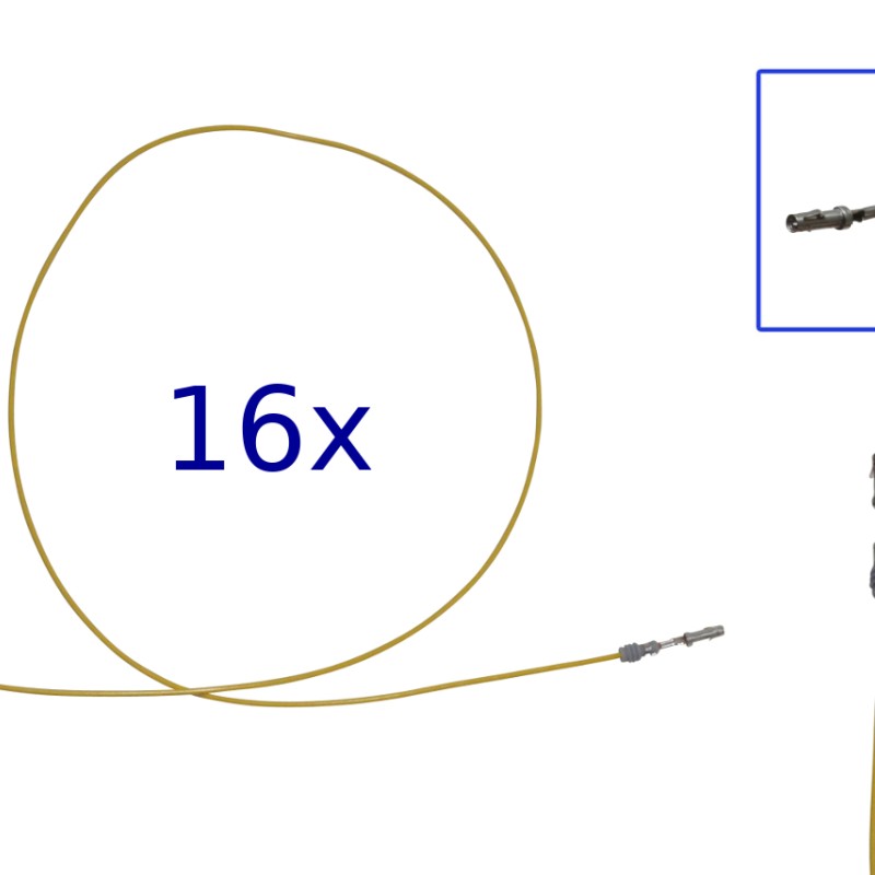 Reparatursatz Stecker 16 polig 3D0 973 993 Steckergehäuse für VW Audi Seat Skoda