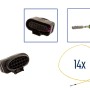 Reparatursatz Stecker 14 polig 4H0 973 717 Steckergehäuse für VW Audi Seat Skoda