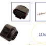 Reparatursatz Stecker 10 polig 1J0 973 715 Buchsengehäuse für VW Audi Seat Skoda