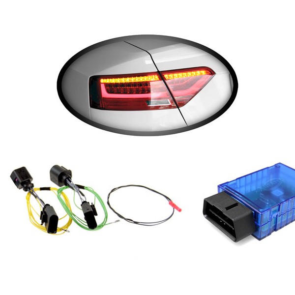 KUFATEC Kabelsatz + Codierdongle LED-Heckleuchten für Audi A5, S5 Facelift