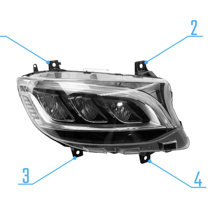 Scheinwerfer Halterung Reparaturset für Sprinter 907/910