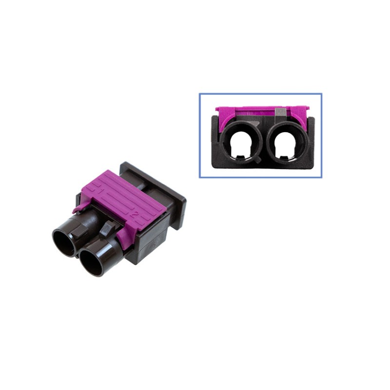 FAKRA Doppel-Stiftgehäuse - männlich wie 6Q0 035 671 K