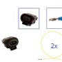 Reparatursatz Stecker 2 polig 1J0 973 722 A Steckergehäuse für VW Audi Seat Skoda