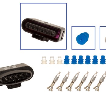 Reparatursatz Stecker 6 polig 1J0 973 726 Steckergehäuse für VW Audi Seat Skoda