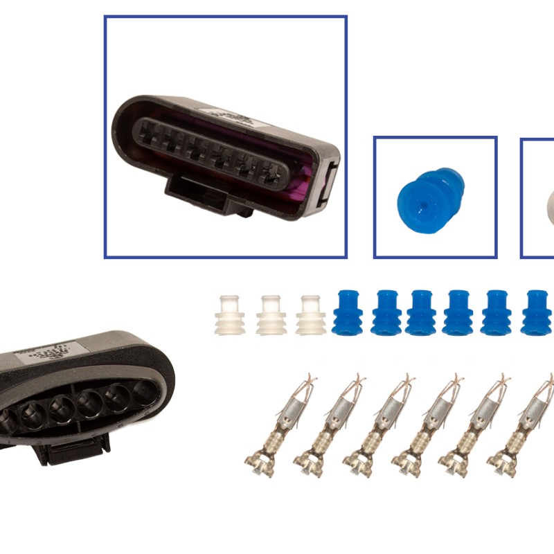 Reparatursatz Stecker 6 polig 1J0 973 726 Steckergehäuse für VW Audi Seat Skoda