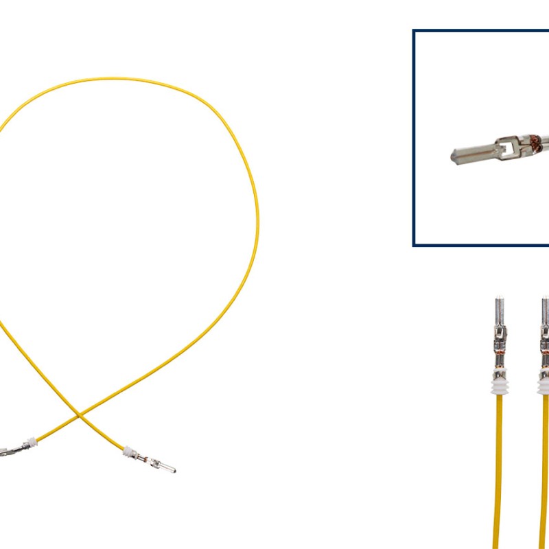 Reparaturleitung, Reparaturkabel, Einzelleitung Stiftkontakt 2.8 + Seal wie 000 979 129 E