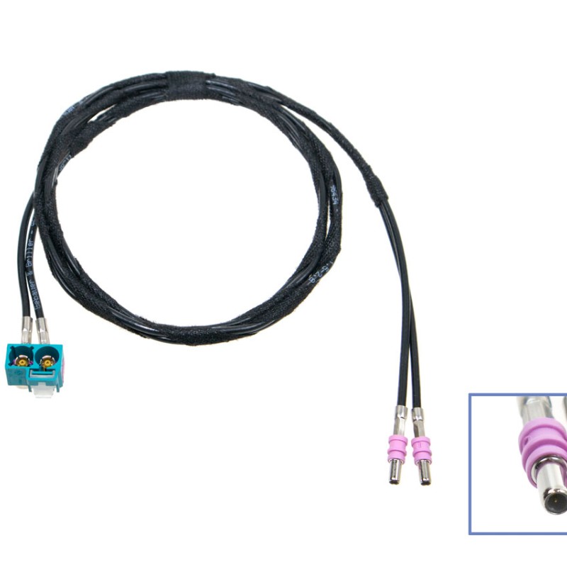 KUFATEC Fakrakabel 2x Winkel-Buchse auf 2x Stift