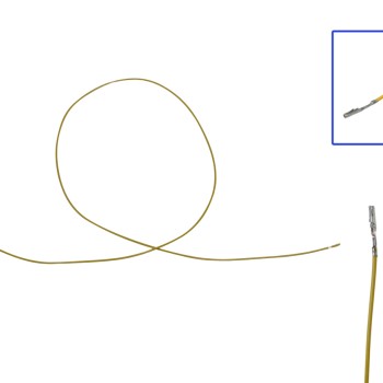 Reparaturleitung, Reparaturkabel, Einzelleitung MLK 1.2 selektiv vergoldet 0.5 wie 000 979 034 EA