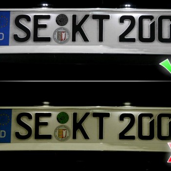 Komplettset LED-Kennzeichenbeleuchtung für VW Touareg 7P