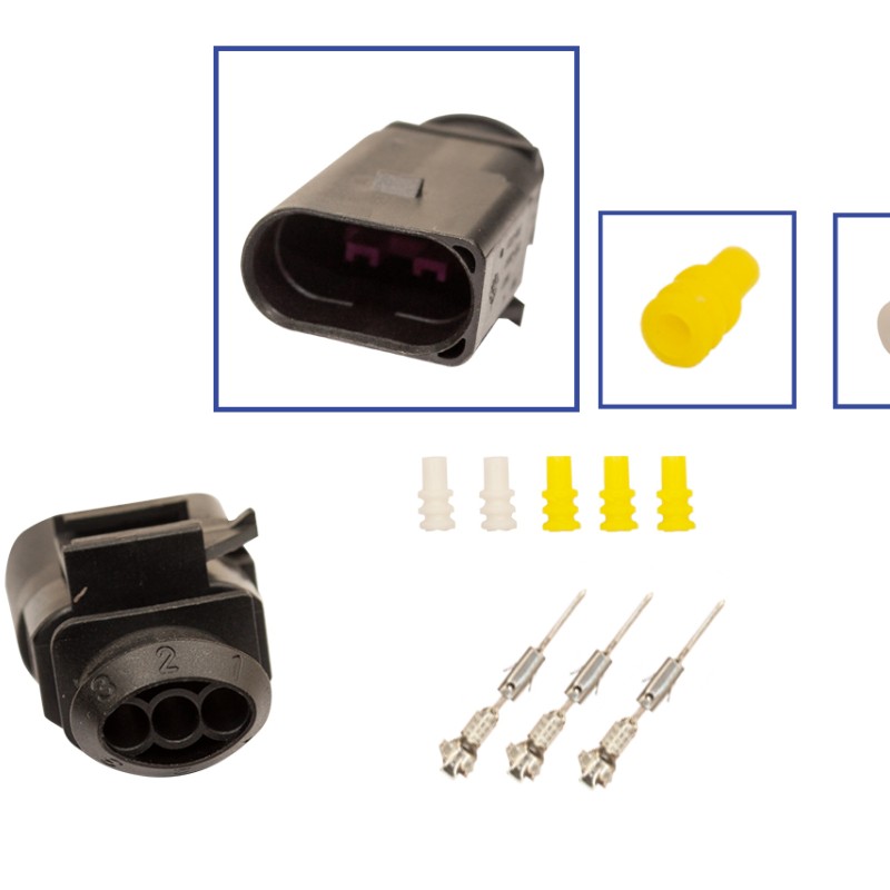 Reparatursatz Stecker 3 polig 1J0 973 803 Steckergehäuse für VW Audi Seat Skoda
