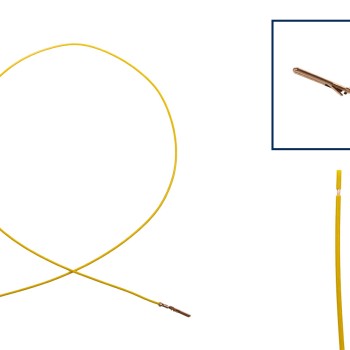 Reparaturleitung, Reparaturkabel, Einzelleitung Flachst. 2,8