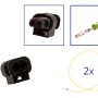 Reparatursatz Stecker 2 polig 4H0 973 702 Steckergehäuse für VW Audi Seat Skoda