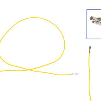 Reparaturleitung, Reparaturkabel, Einzelleitung 2,8mm Flachstecker mit Rastnase 1.0 wie 000 979 105 E