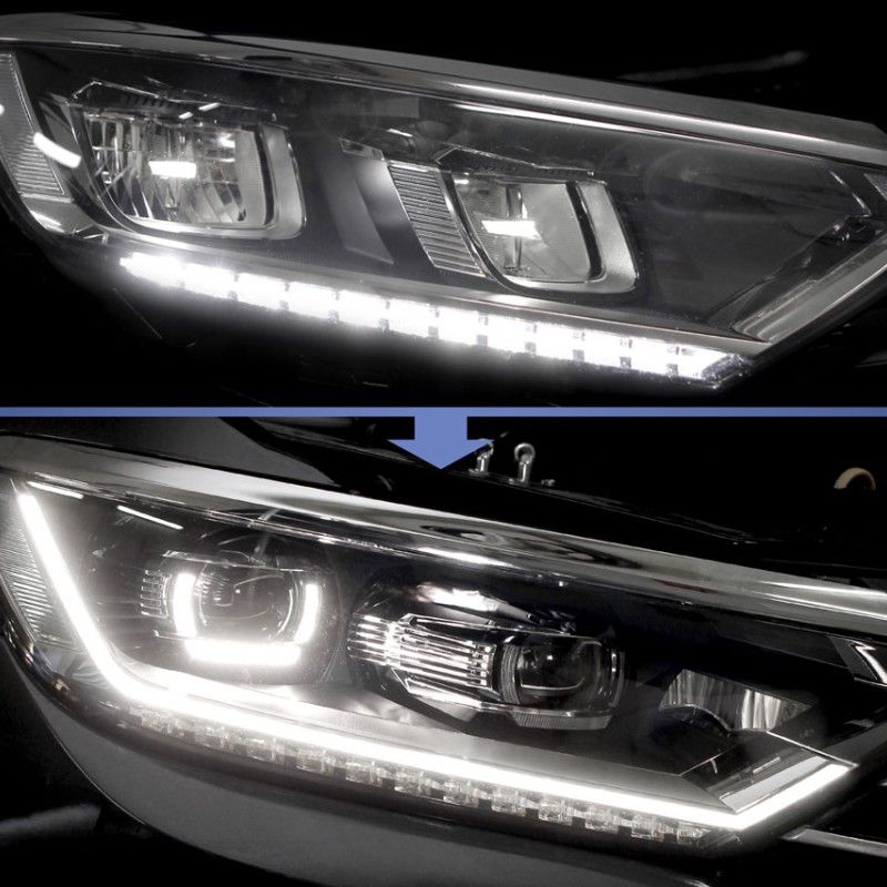 KUFATEC Adapter LED auf LED mit Kurvenlicht für VW Passat B8