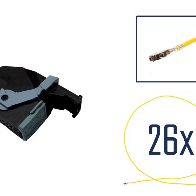 Reparatursatz Stecker 26 polig Steckergehäuse für VW MFD 1 - Audi RNS-D