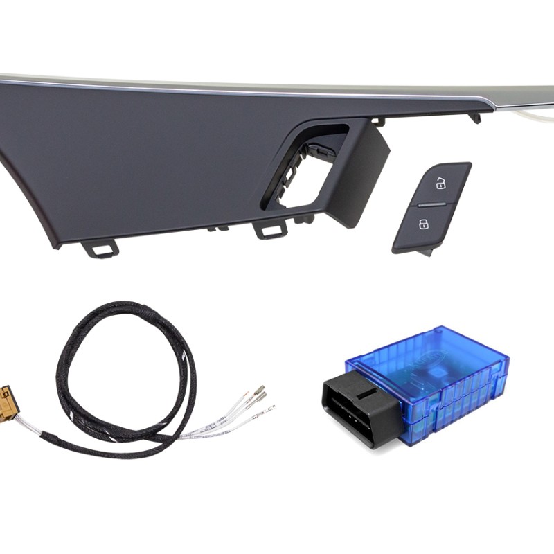 Komplettset Nachrüstung ZV-Taster Zentralverriegelung Beifahrerseite für Audi A4 8W, A5 F5