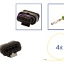 Reparatursatz Stecker 4 polig 4F0 973 704 Buchsengehäuse für VW Audi Seat Skoda