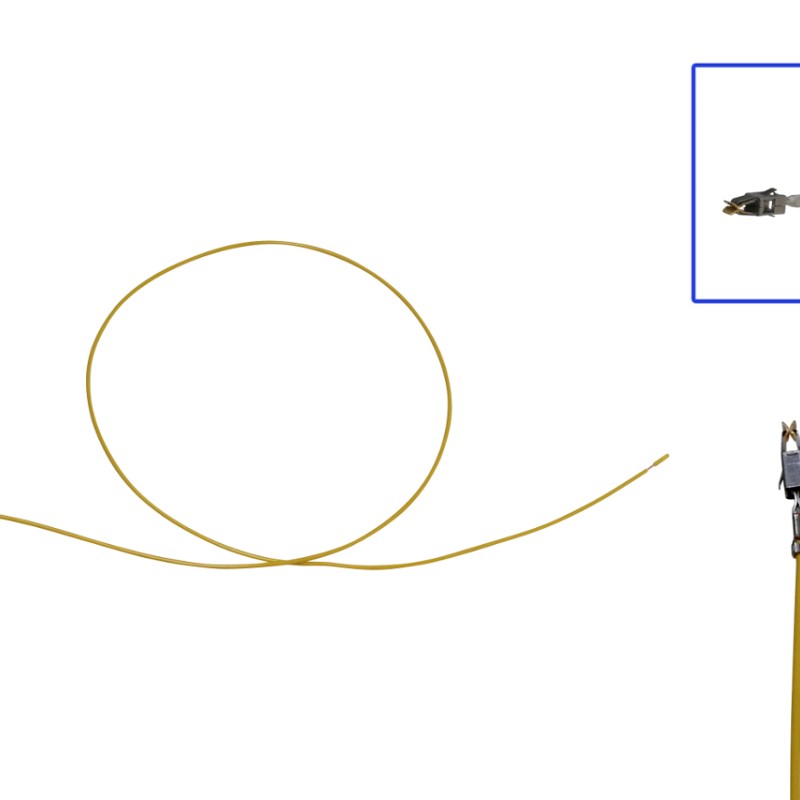 Reparaturleitung, Reparaturkabel, Einzelleitung JPT selektiv vergoldet 0.5 wie 000 979 021 EA