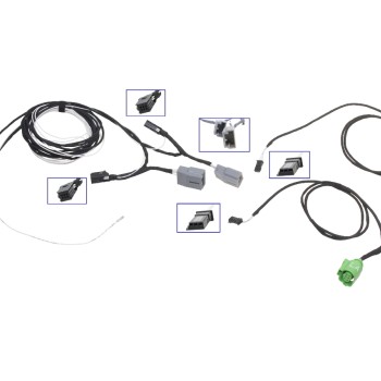 KUFATEC Kabelsatz Facelift LED-Heckleuchten für Audi A3 8V