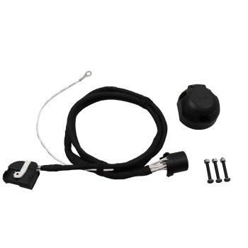 KUFATEC Kabelsatz Anhängerkupplung Steckdose für Skoda Octavia 5E